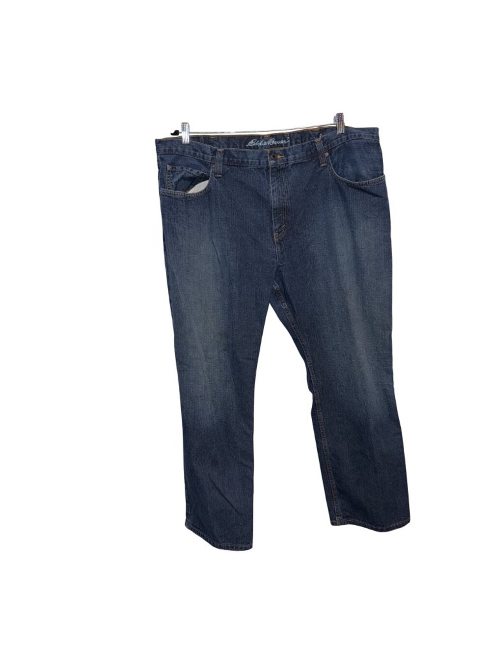 Eddie Bauer Mens Relaxed Fit Blue Jeans 42x30 Medium Wash Denim